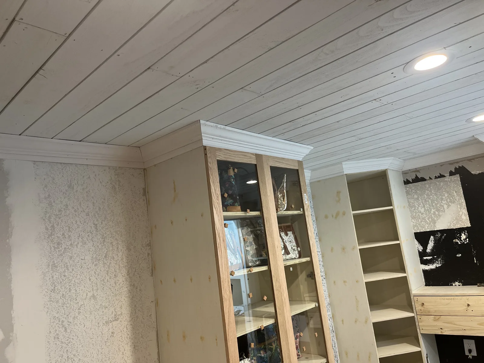 Closet during upgrade work