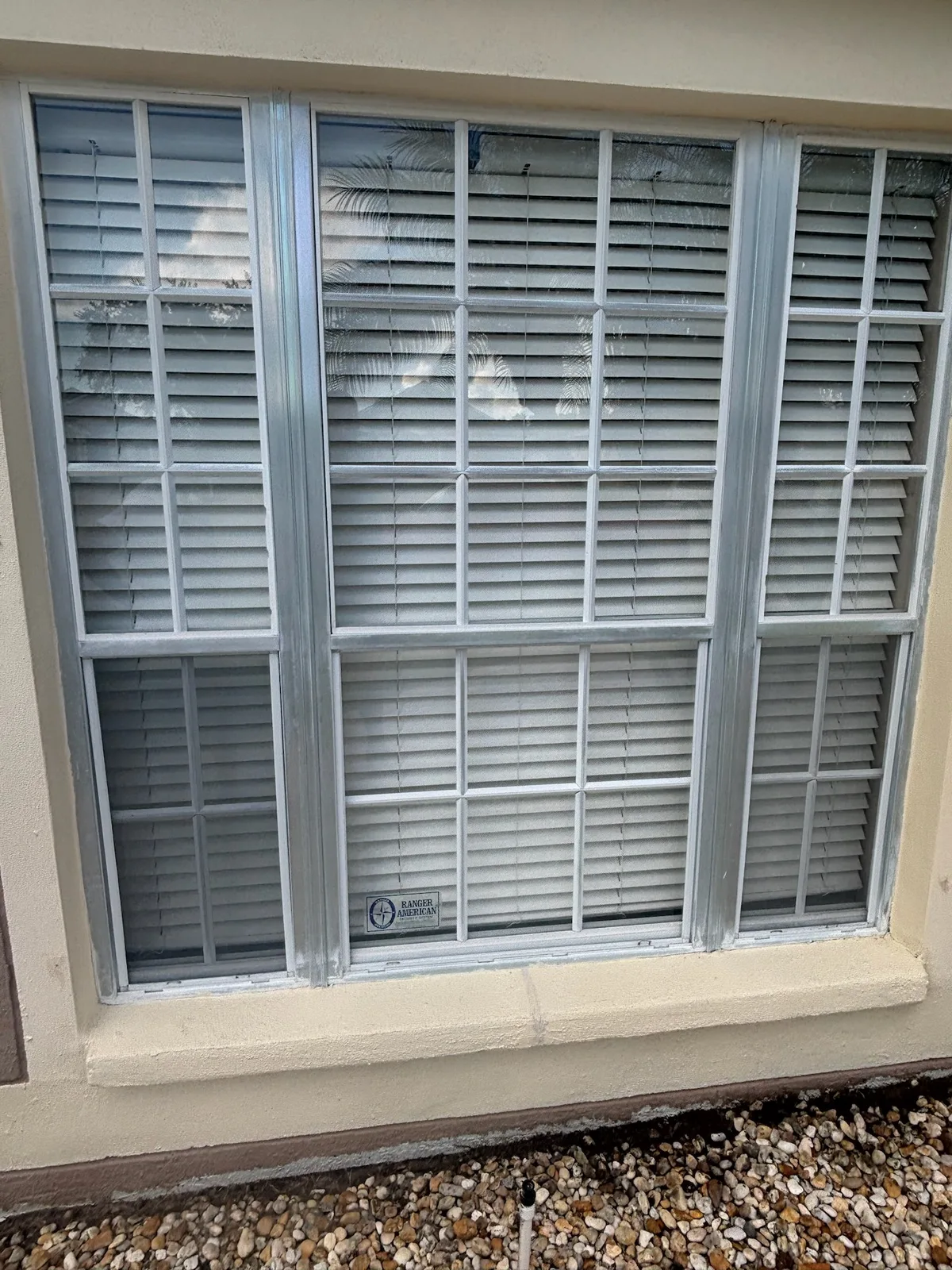 Exterior home before repainting and trim work