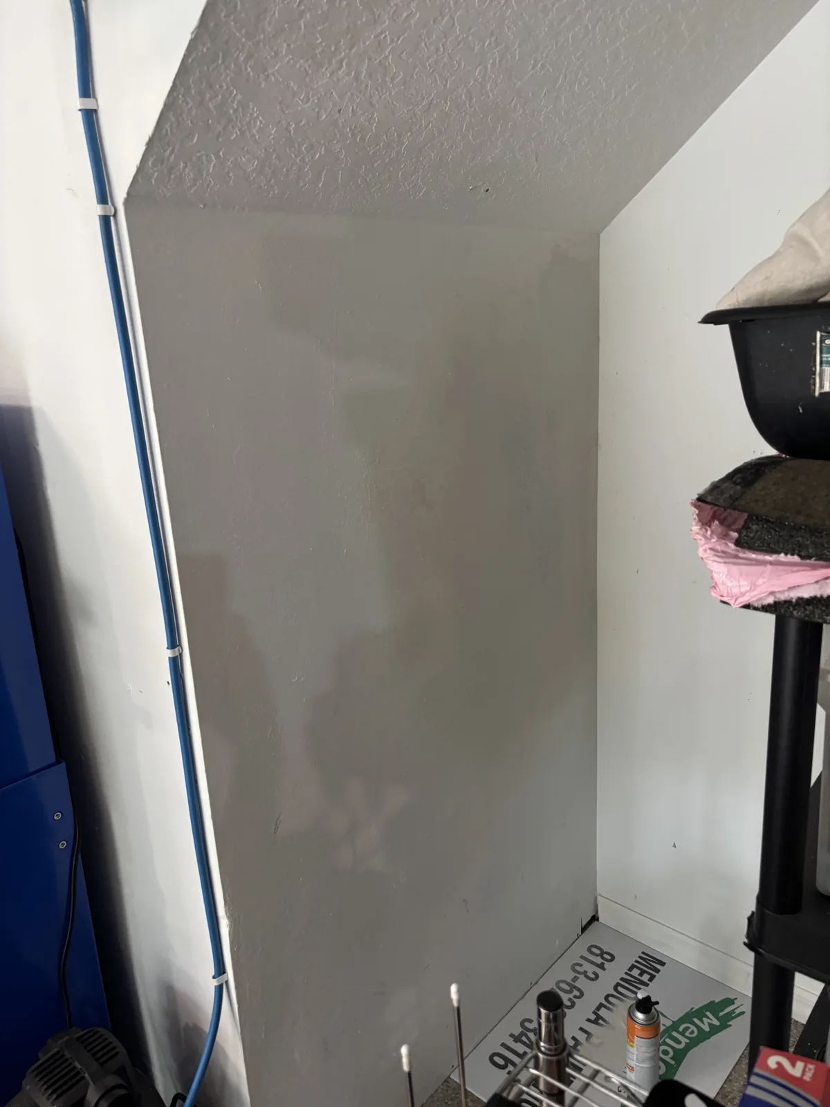 Wall repair during patch and finishing work